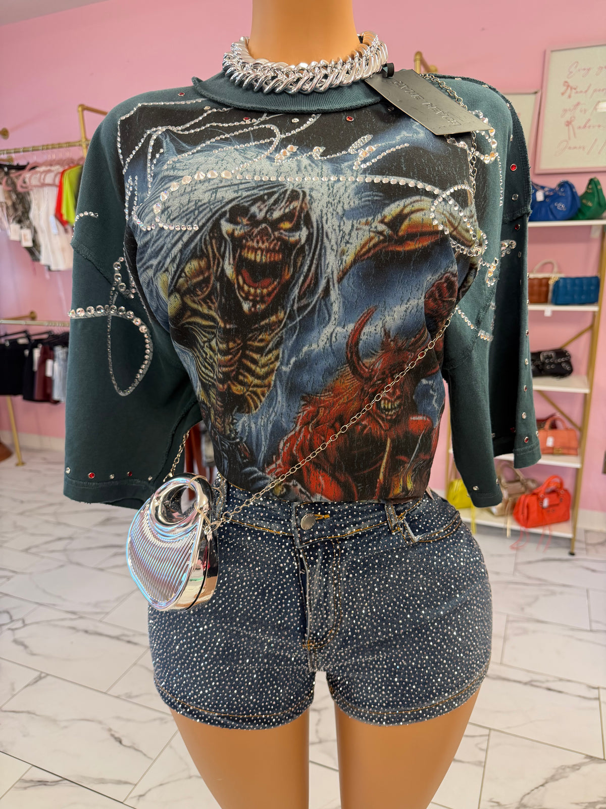 Rhinestone Reaper Tee
