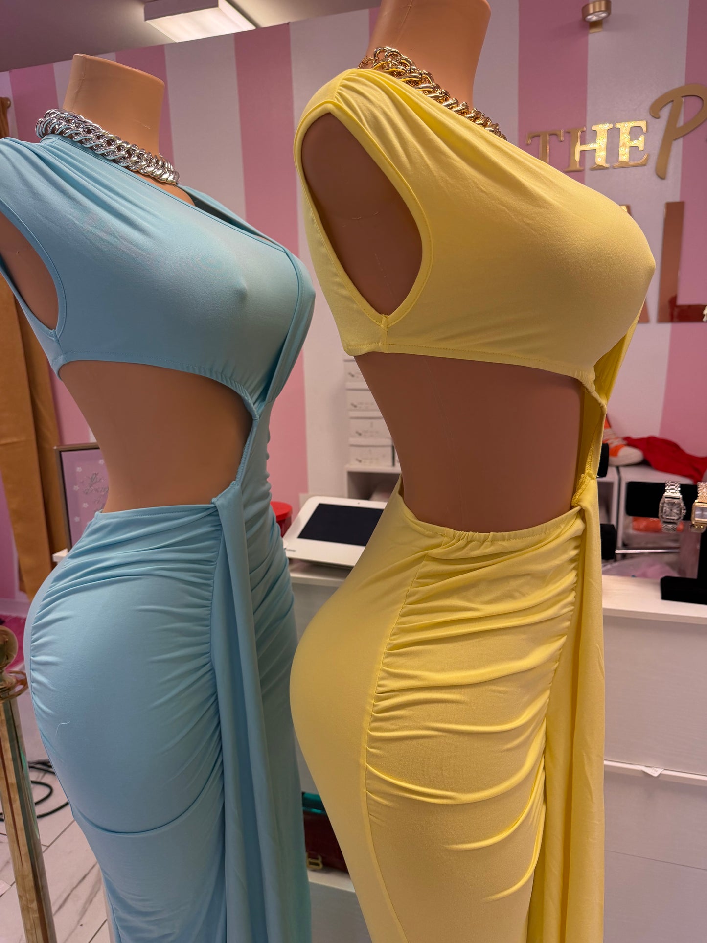 Contour Curve Cutout Dress