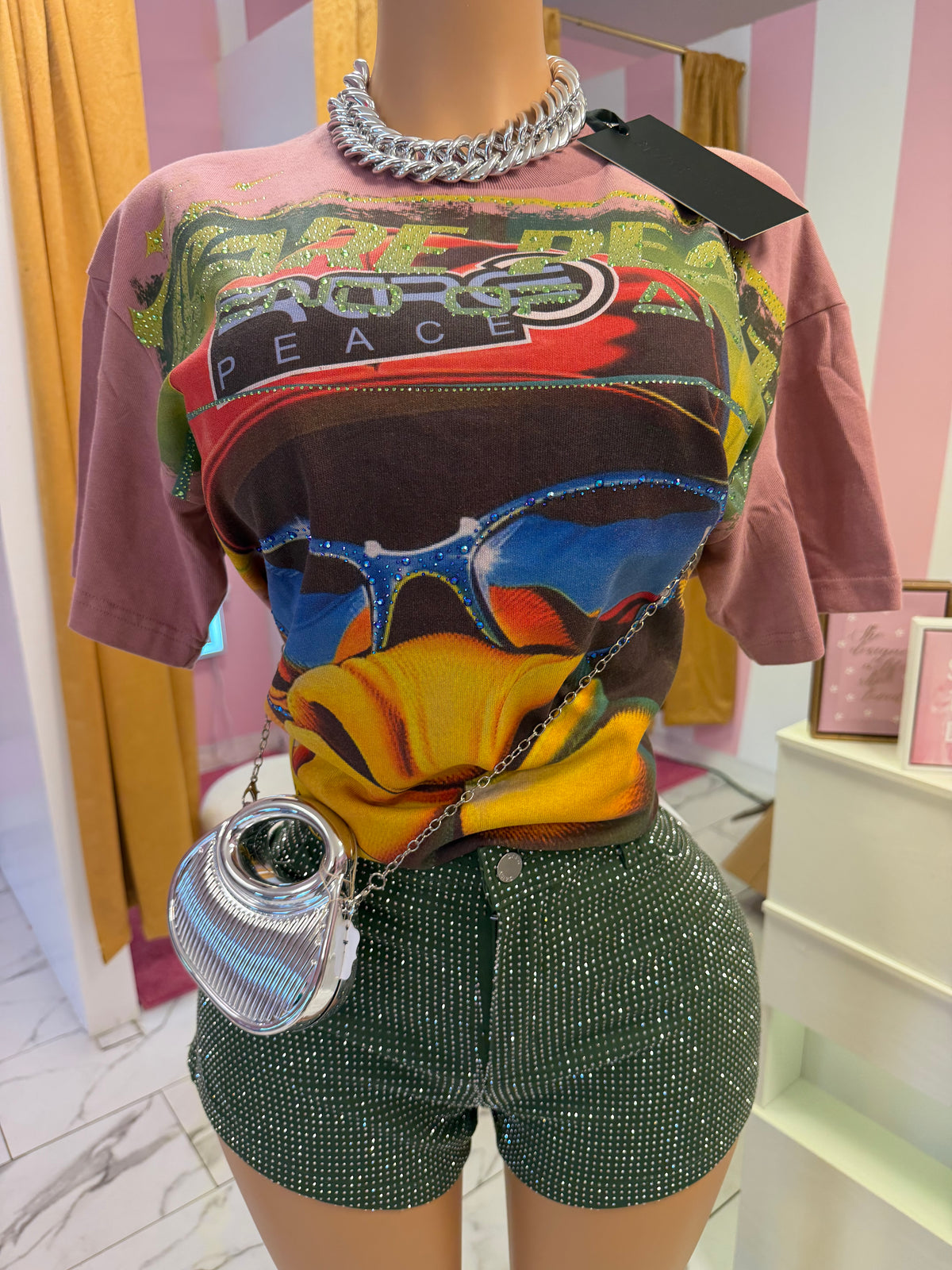 Street Art Rhinestone Tee