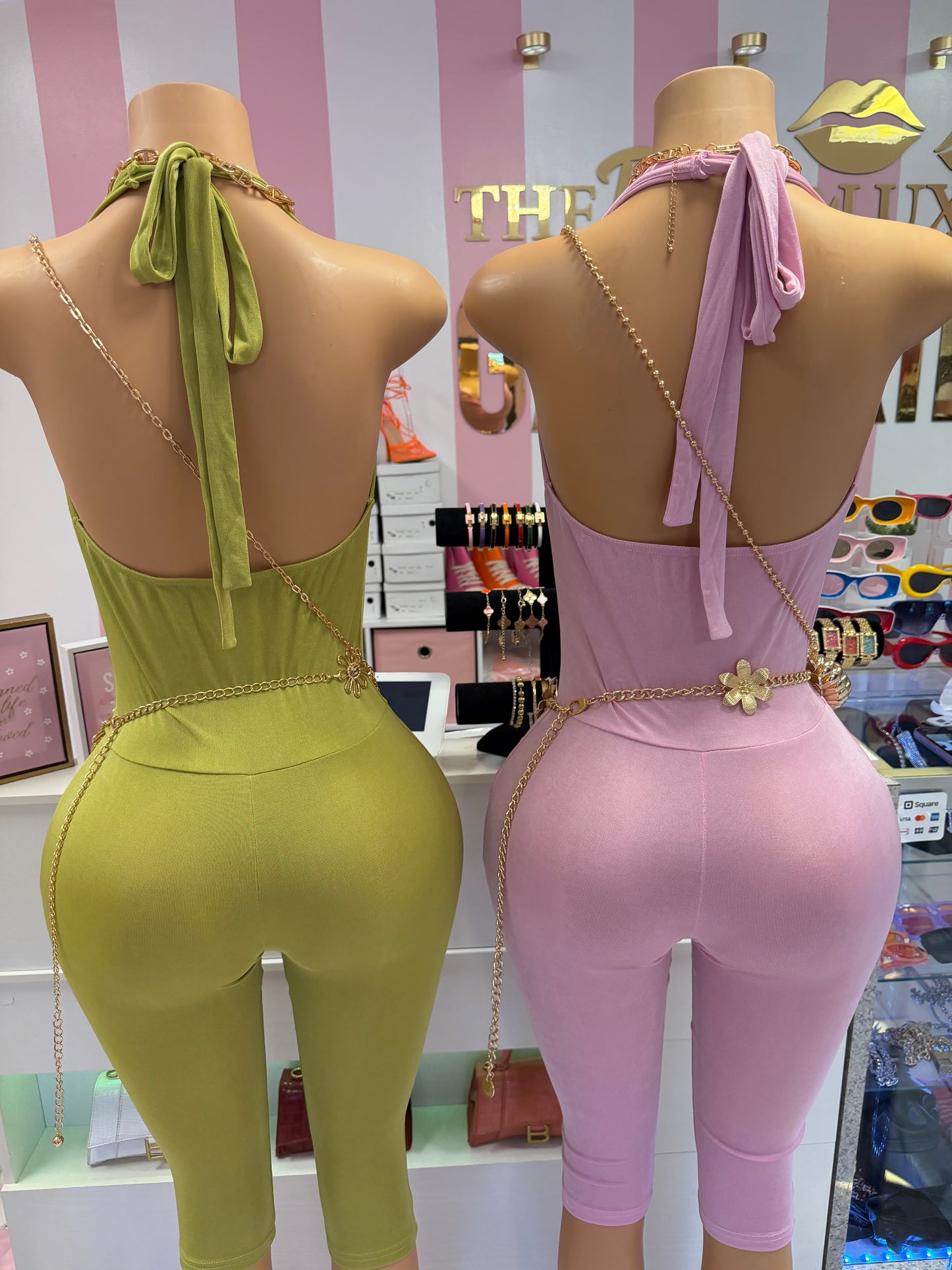 Sweet luxe drape romper