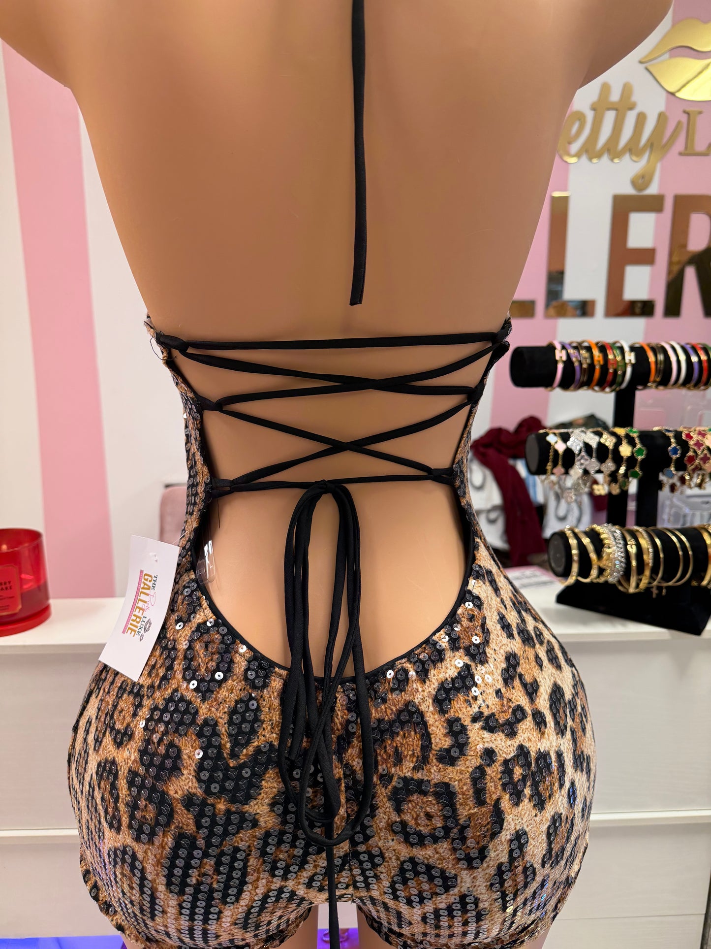 Luxe Leopard Glow romper